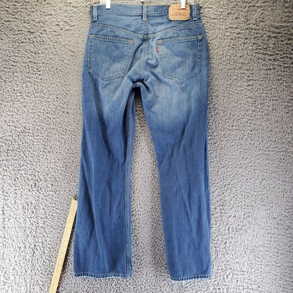 Levis Jeans Mens 32x32 Blue Relaxed Boot Cut 557 Denim Classic Fit - Picture 1 of 13